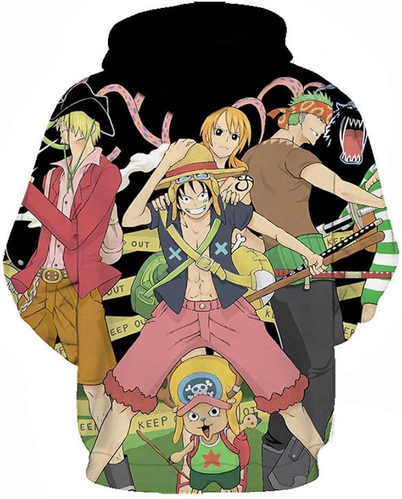 Amazon Com Generie Giosg Unisex Anime One Piece 3d Printed Hoodie D Luffy Crew Pullover Sweatshirt Hoodie With Pocket Clothing