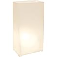 LumaBase 318100 Plastic Luminaria Lanterns, White, Pack of 100
