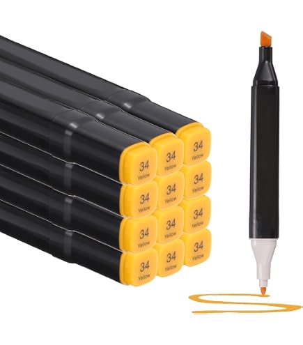 Amazon.com : PATIKIL Dual Tip Alcohol Art Markers, 6 Pcs Black