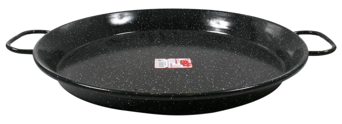 Esmaltaciones la Estrella Enamelled Mottled Star Valencian Paella Pan - 40cm