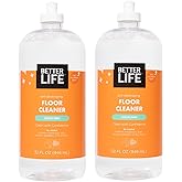 Better Life Floor Cleaner - Liquid Multipurpose Cleaner for Wood, Tile, Laminate, Vinyl, Bamboo - Hardwood Floor Cleaner for Mopping - Citrus Mint, 32 Fl Oz (Pack of 2)
