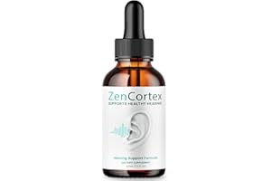 PURVIA Zencortex For Tinnitus Relief - Official Formula - Zencortex Drops for Ears, Zen Cortex 24 Tinnitus Drops Liquid Supplement Reviews, Zen Cortex Hearing Support Formula, Zencortex Oral Drops (2oz)
