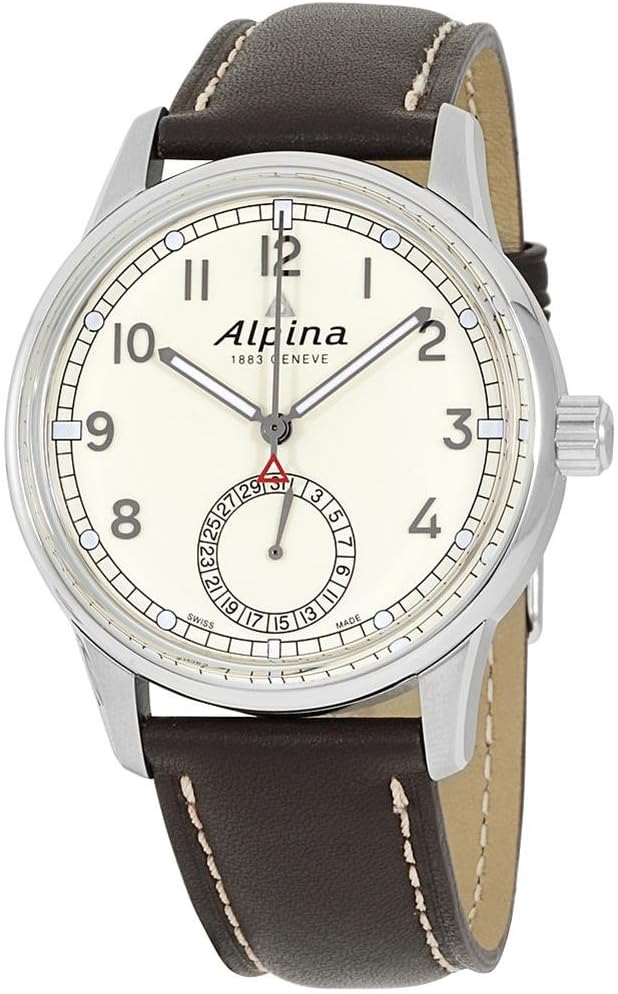 Alpina Men's 42mm Brown Calfskin Band Case Automatic Analog Watch AL-710KM4E6