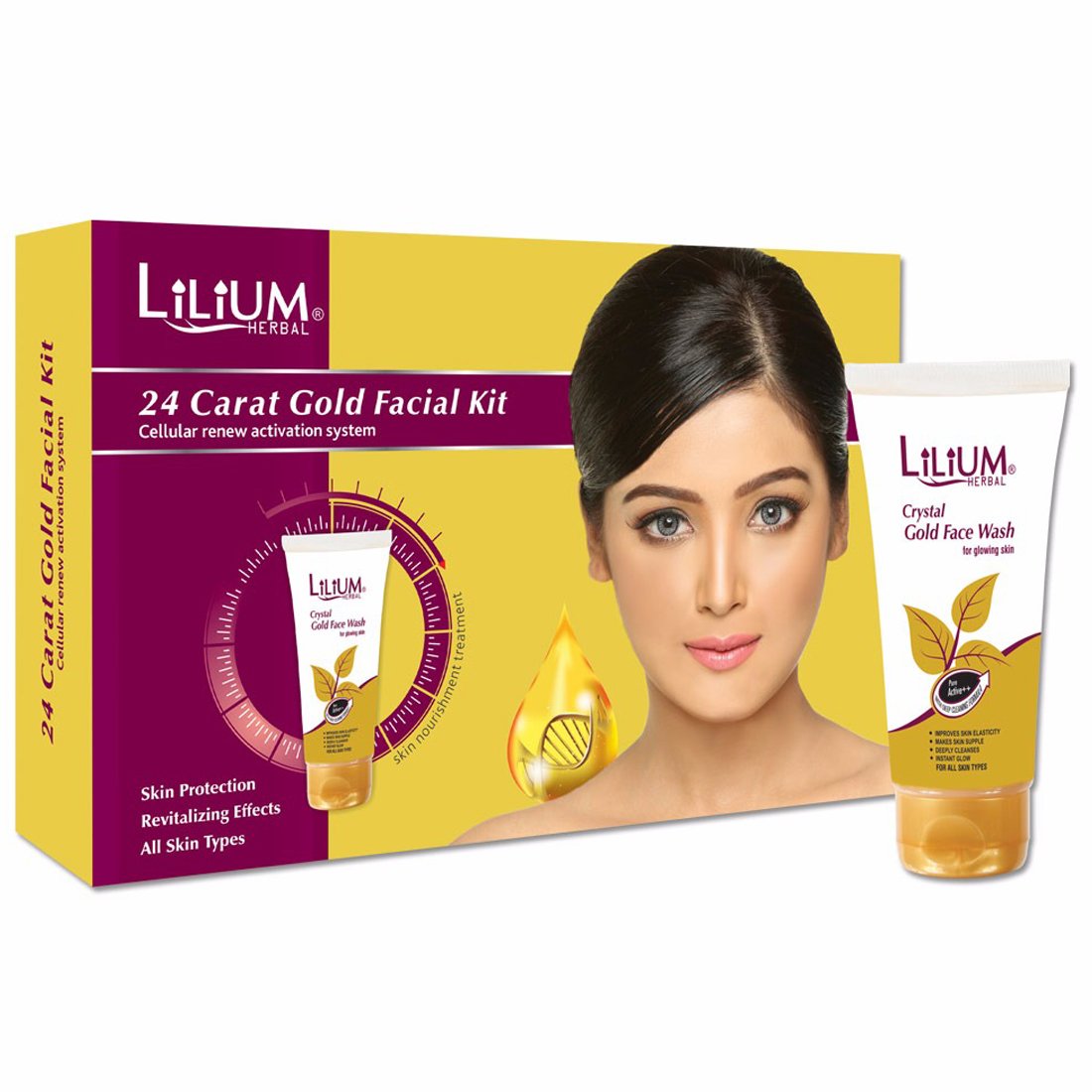 lilium gold facial kit