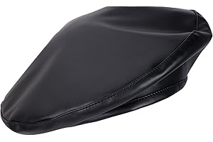 UMEEPAR Womens Classic Pu Leather French Beret Hat