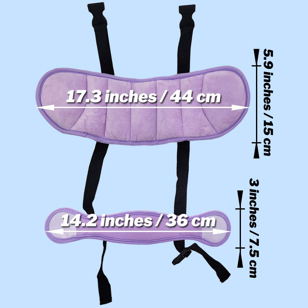 Baby Head Support for Car Seat, Car Seat Head Support for Toddler, Head Band Strap Headrest, Car Seat Headrest Pillow Road Pal Car Headrest - Relax Anytime in The Car, Purple