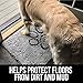 GORILLA GRIP Dog Doormat, Absorbent Doormats for Muddy Dogs Paws, 48x30 Machine Washable Soakstopper Rugs, Cleaner Floors, US Designed Pet Bed Door Mat, Indoor Entrance Pets Rug, Paw Gray