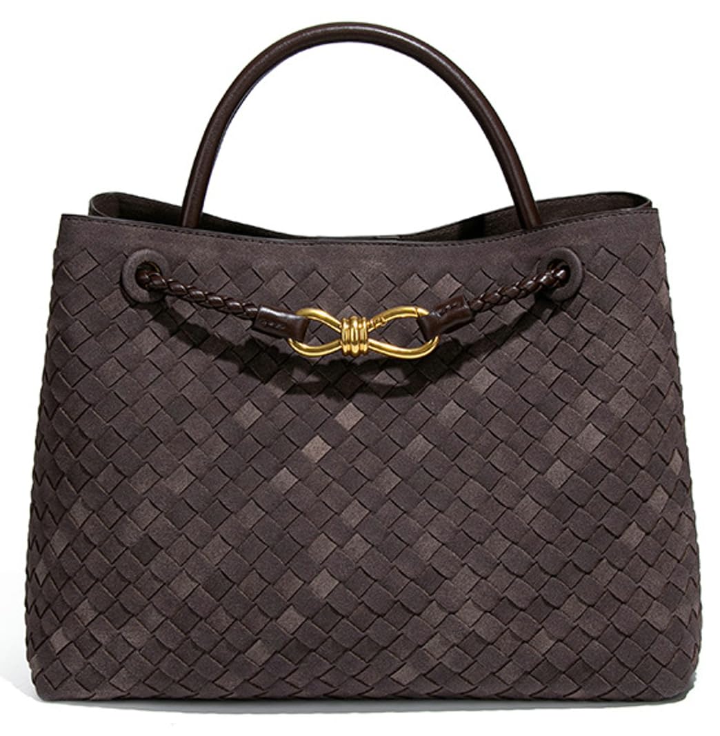 Photo 1 of Suede Woven Tote Bag for Women PU Leather Hobo Bags Casual Crossbody Purse Shoulder Satchel Bag Top Handle Tote Handbag