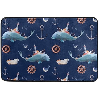 Amazon Com Fm Webster Anti Slip Welcome Door Mat Watercolor