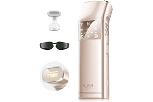 SALLOOT (2025 New) IPL Laser Hair Removal for Women and Men, 27J 2 Lights & 4-Pulse Modes, 2℃ Sapphire Ice Cooling for Sensitive Skin, Targets Ingrown Hair, Permanent Hair Reduction for Bikini, Face & Body