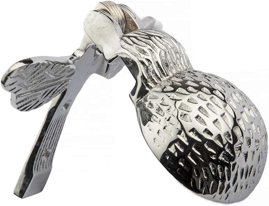 B&M - Solid Brass Bumble Bee Door Knocker Finished in Chrome Polished, Supplied with Matching Fixing Screws - Image 3