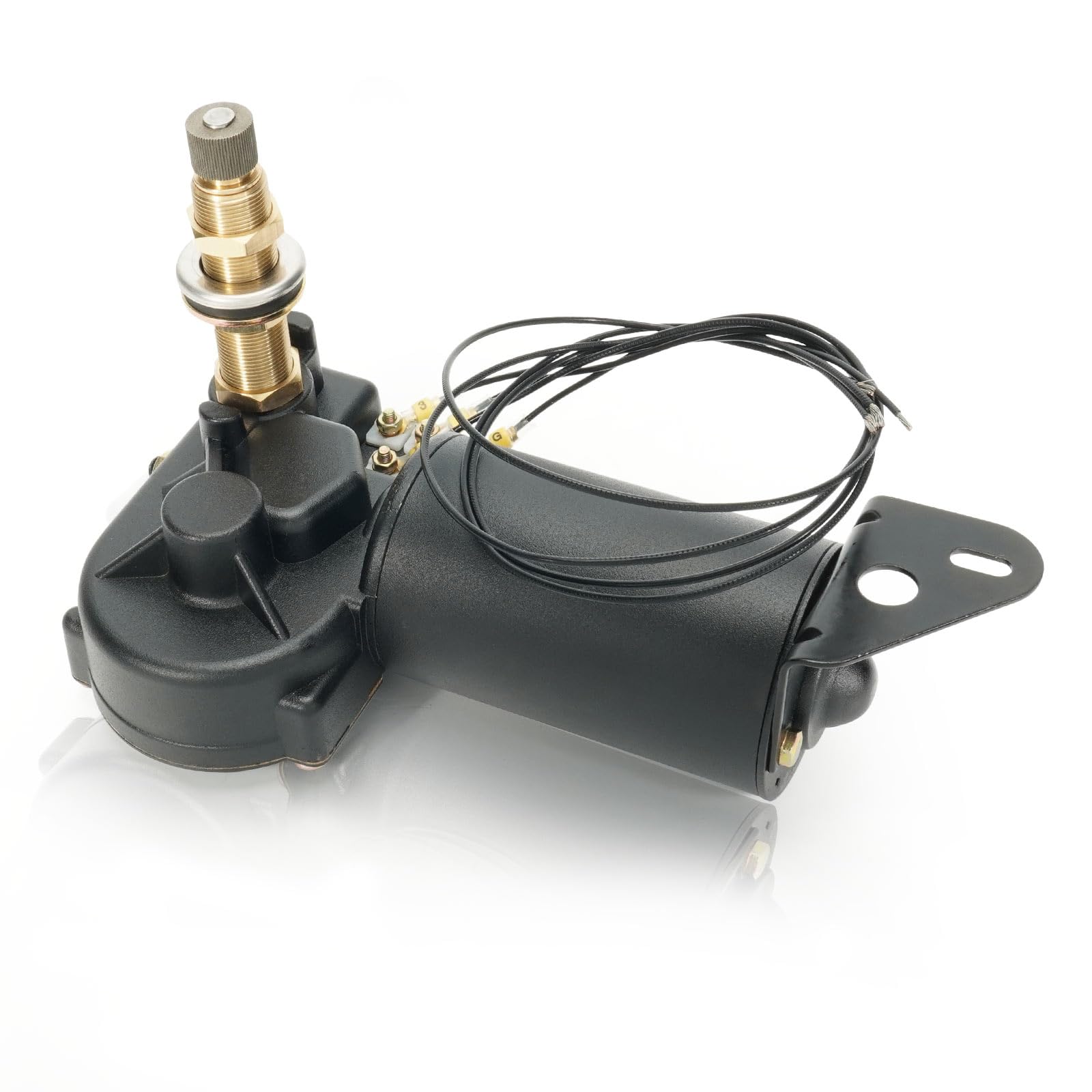 Photo 1 of Dilomber Windshield-Wiper Motor 12V 2.5" Shaft 110 Degree Replacement for MRV and Automotive Boat, Marine & Car Wiper Motor Replace# 34010 30991 4R2.12.R110D WWF12C18 Series Sweep Angle 40° to 110°