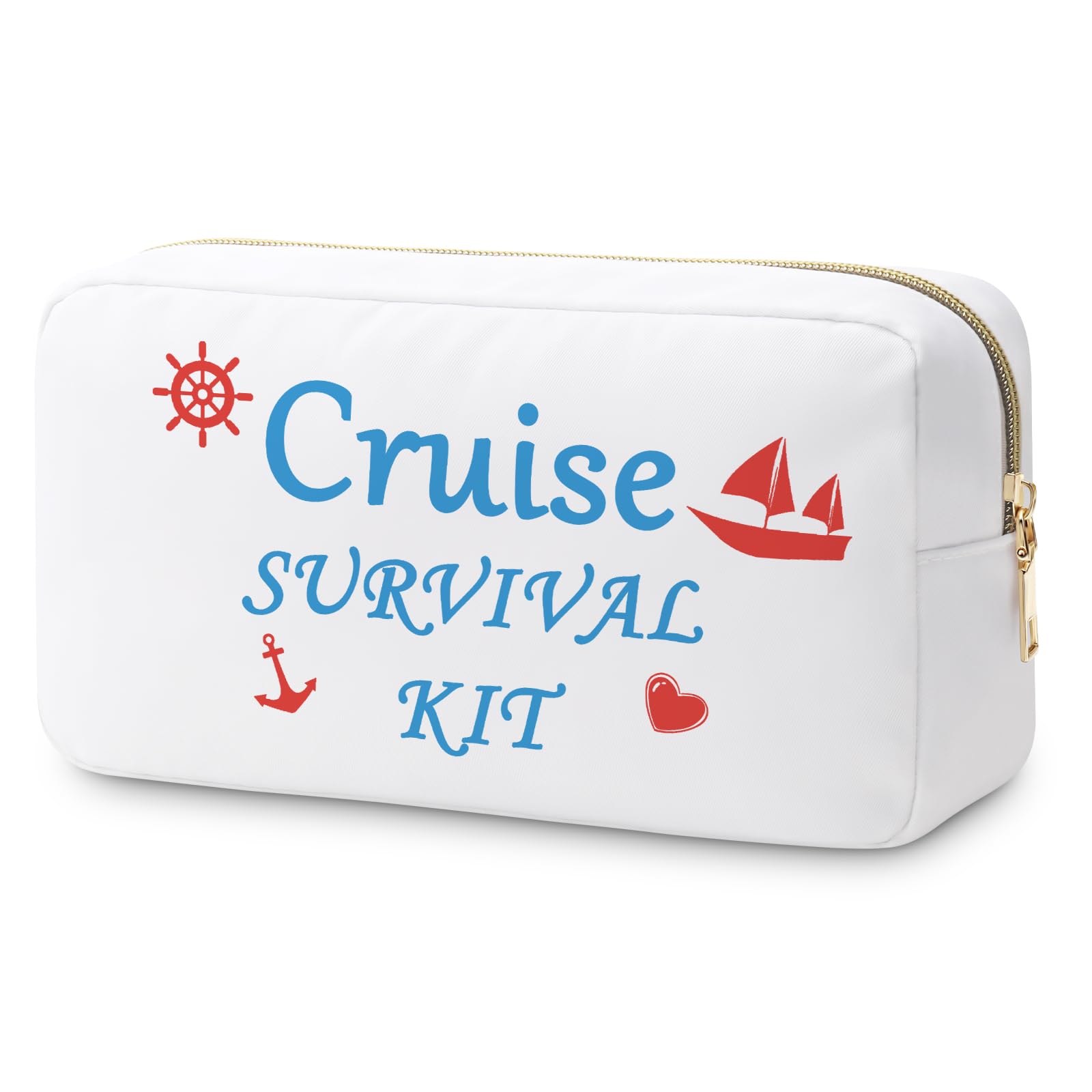 Cruise Gifts for Woman Makeup Bag Girls Getaway Gifts Cruise Vacation Cosmetic Bag Travel Cruising Trip Present for Friends Bestie Sister Beach Lover Cruising Cabin Cosmetic Pouch Graduation Present