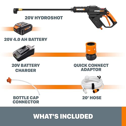 WORX Hydroshot Plus 20V Power Share 350 PSI Power Cleaner WG630