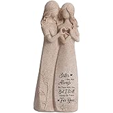 QZYLHSM Friendship Gifts for Women Best Friends Birthday Gifts Sister Figurines, Gifts for Friends Women Sisters' Day, Gifts for Christmas (Granite)