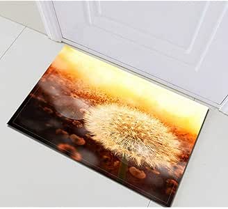 JHDF Autumn Dandelion Seeds Estera de baño Estera de Puerta Piso