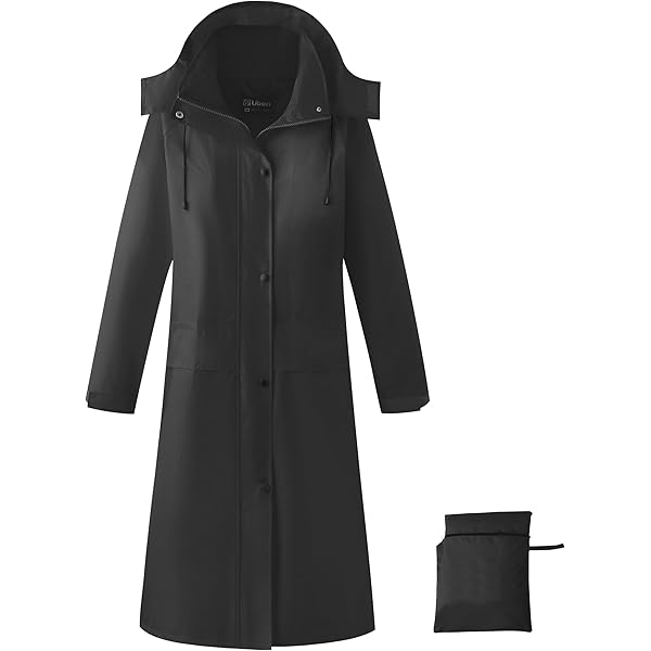 Mens Rain Jacket Ubon Mens Rain Coat Long Waterproof Jacket With