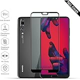[2-Stück] Huawei P20 Pro Panzerglas [Perfekt verbesserte Version] [Full glue coverage], Beyeah Vollständige Abdeckung Schutzfolie aus hochwertigem gehärtetem Glas für Huawei P20 Pro(Schwarz)