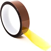 Bertech High-Temperature Polyimide Masking Tape, 1 Mil Thick, 1 Inch x 36 Yards - UL Recognized