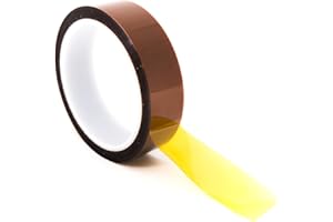 Bertech High-Temperature Polyimide Masking Tape, 1 Mil Thick, 1 Inch x 36 Yards - UL Recognized