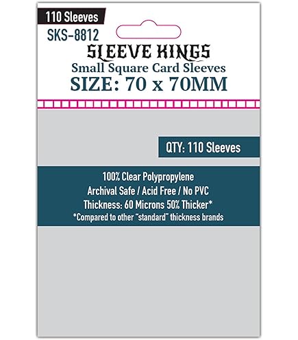 Amazon.com: Swan Card Sleeves (67x67mm) - 160 Pack, Thin Sleeves