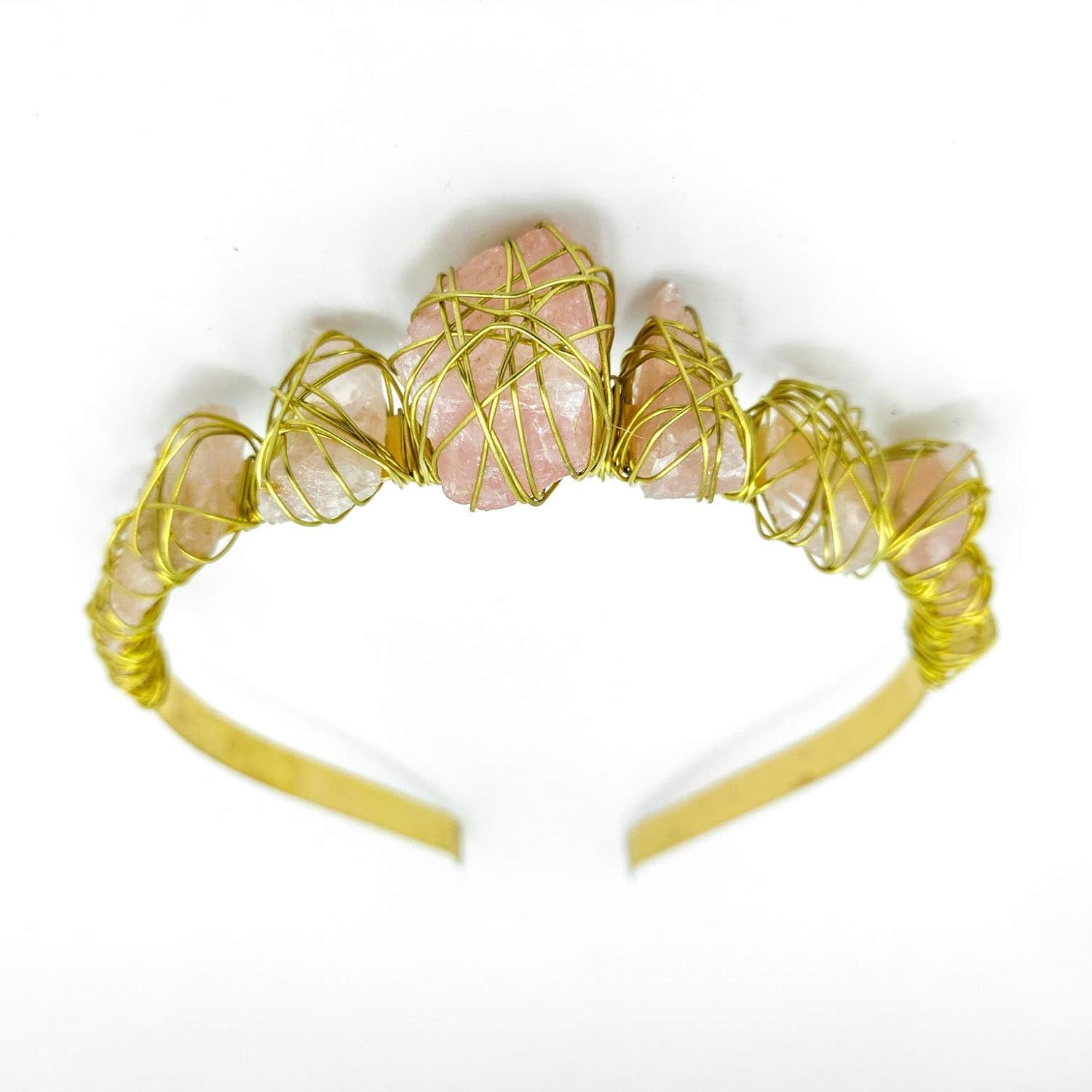 rose quartz headpiece