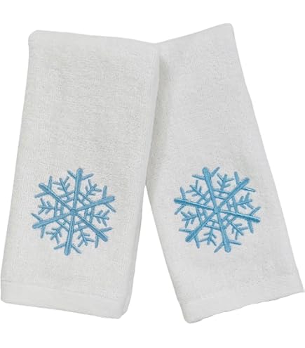 KOCOART Winter Snowman Owl Kitchen Towels - 2 Pack Absorbent Hand Towels With Hanging Loop - View #6