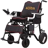 Rubicon Easy to Carry, Lightweight Foldable Electric Wheelchairs. Only 40lbs - Support 265 Lbs
