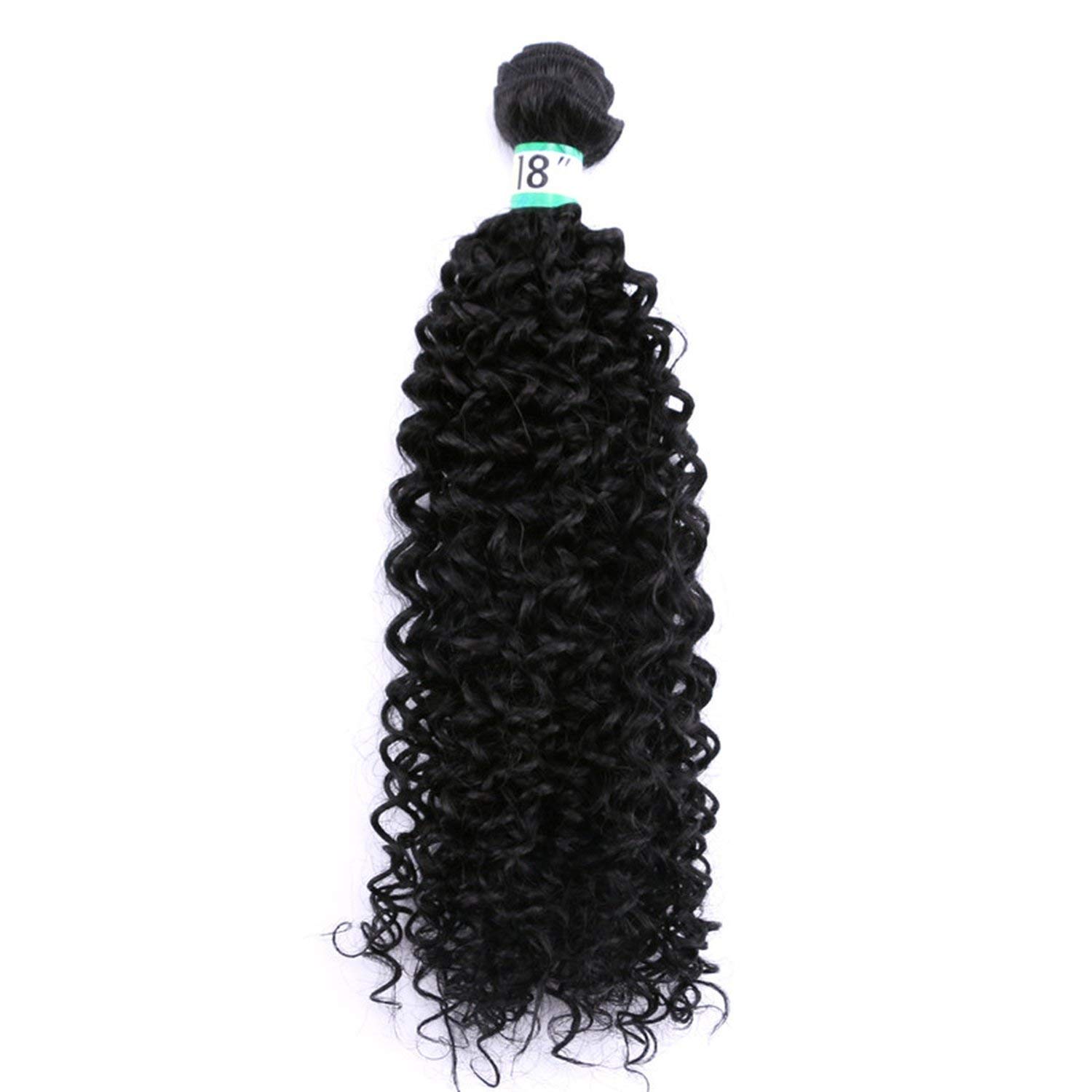 Amazon Com Afro Kinky Curly Hair Extensions Green Color Synthetic