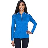 Ash City - Core 365 Ladies' Kinetic Performance Quarter-Zip 3XL TRU ROYAL/ CRBN