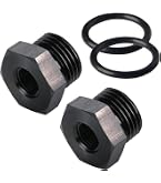 5er Set Adapter: Gerader 10AN Auf 8AN ORB – Schwarz Eloxiert Für Kraftstoffschienen & Pumpen