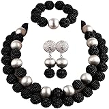 aczuv Nigerian Wedding African Beads Red Jewelry