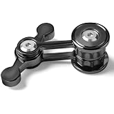 Fidget Spinner for Adults, Metal Silent Figette Office Desk Toy Quiet Cool Gadgets Gifts for Teen Boys Kid Anxiety Stress Relief Calm Down Sensory Autism Autistic ADHD Airplane Travel (Black)