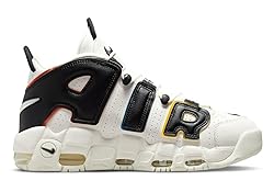 Air More Uptempo 96 in Sail, Black, Team Orange by