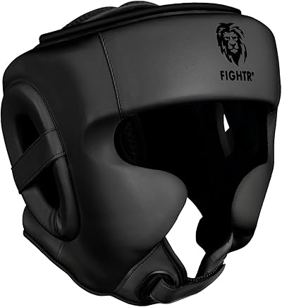 FIGHTR MMA Kopfschutz mit bestem Sitz für maximalen Schutz | Boxhelm für Sparring | Verstellbare Größe für Boxen, MMA, Muay Thai, Kickboxen & Kampfsport
