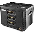 ToughBuilt StackTech 3-Drawer Tool Box, Durable Plastic Storage Organizer, Black