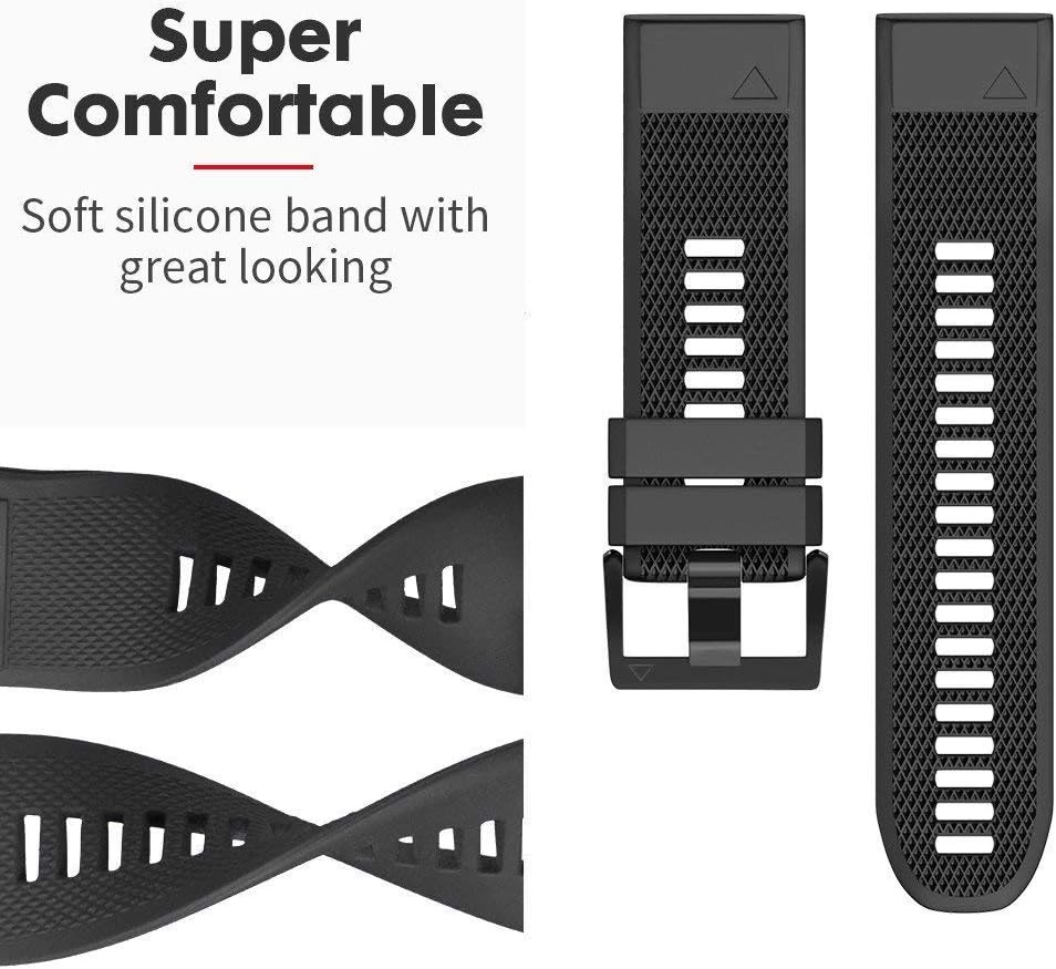 NotoCity for Garmin Fenix 6/6 pro Strap, Quickfit 22mm for Fenix 5/7/5 plus/7 Pro/8 47mm - Image 4
