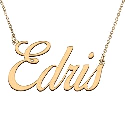 HUAN XUN Customized Custom Simple Any Name Necklace