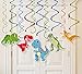 127PCS Dinosaur Birthday Party Supplies Set for Boys Kids - Includes Dino T-Rex Hanging Swirls Bday Banners Decorations Goodie Bags Balloons Stickers Favors