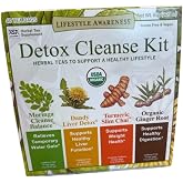 Lifestyle Awareness Detox Cleanse Kit, Herbal Teas to Support a Healthy Lifestyle 40 teabags