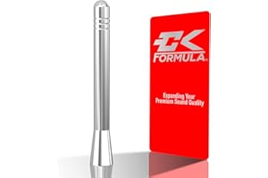 CK Formula 4" Silver Aluminum Antenna - Automotive Replacement Antenna for Car Truck SUV, 6061 Aluminum Body, Car Wash Safe, Pack of 1