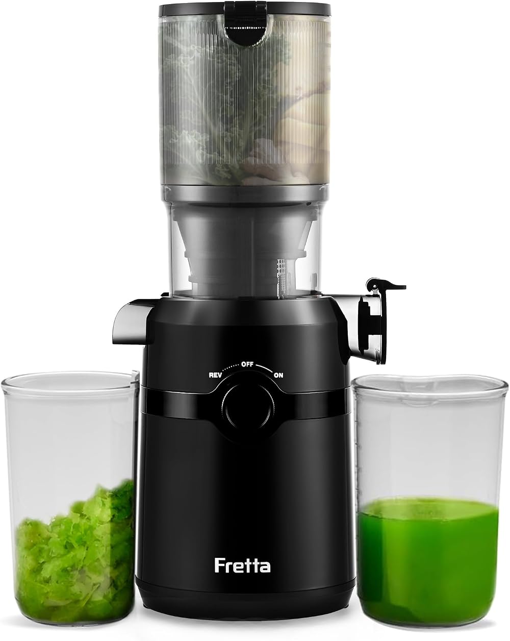 Fretta Cold Press Juicer F5000 Self-Feeding 108mm 1L Hopper 200W BPA-Free