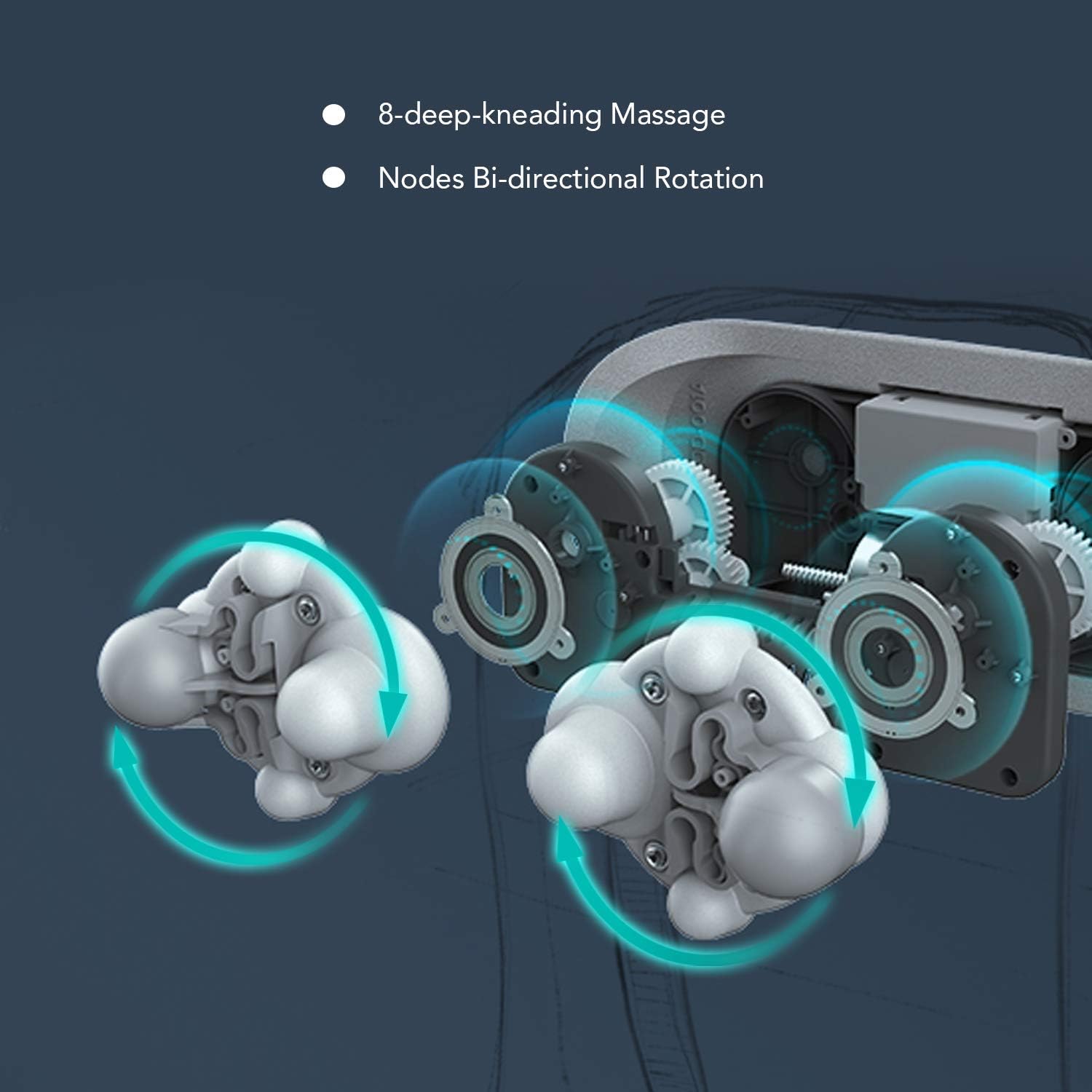 Naipo Shiatsu Back and Neck Massager with Heat Deep Kneading Massage for Neck, Back, Shoulder, Foot and Legs, Use at Home, Car, Office: Health & Personal Care