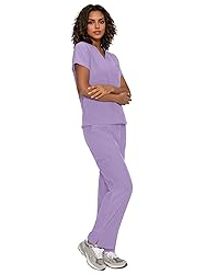 floralhue Scrubs for Women, V-Neck Scrubs Top