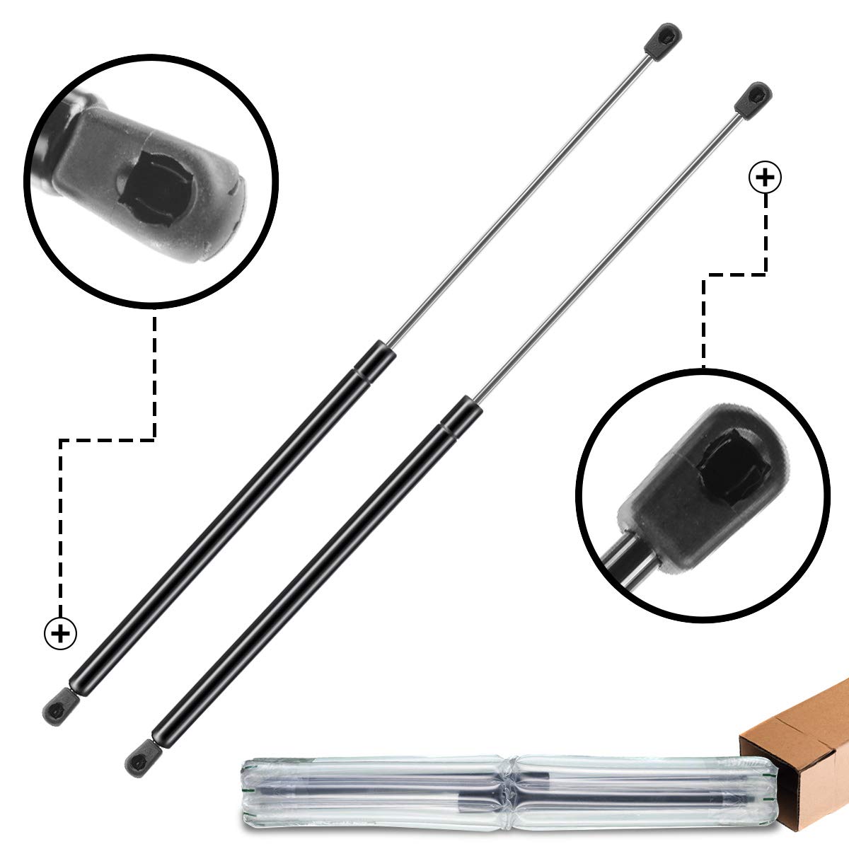 A-Premium Rear Window Lift Supports Shock Struts for Jeep Wrangler YJ 1987-1995 2-PC Set