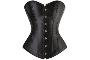 frawirshau Corsets for Women Plus Size Black Corset Sexy Bustier Corset Top Lingerie