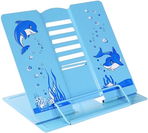 Aiu Kinder Metall Buchstander Verstellbar Lesestander Klappbar Bucherhalter Fur Kuche Haus Und Schule Blau Amazon De Kuche Haushalt