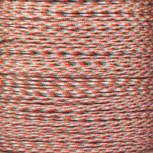 Paracord Planet 43kg Paracord – 1 Strand Type I Parachute Cord for Outdoors and DIY – Orange Camo (30 m)
