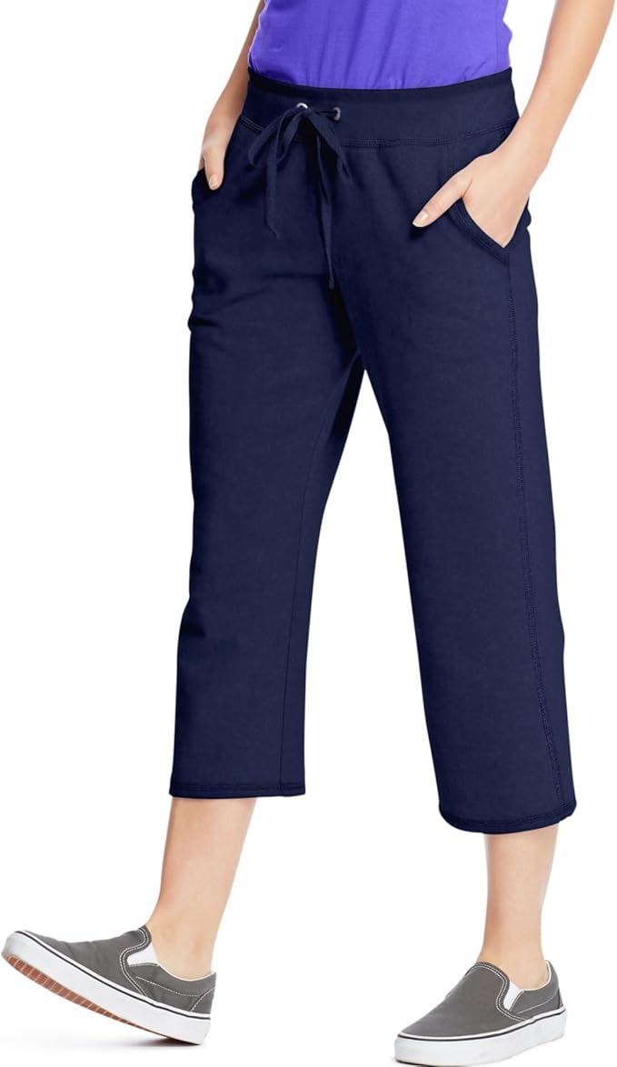 Hanes Premium Womens French Terry Capri with Pockets at Amazon Women’s