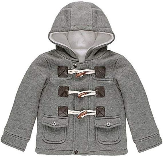Kids Baby Boys Winter Hooded Duffle Coat Jacket Outwear Amazon.co.uk